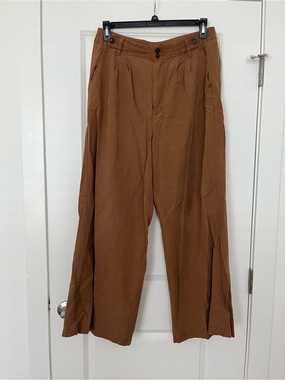 Madewell Wide-Leg Pants Brown